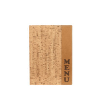 Portamenù Design - 1 inserto doppio incluso - A4 - 24 x 34 cm - sughero - Securit