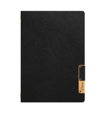 Portamenù Nature - 1 inserto doppio - A4 - 34 x 24,5 cm - nero - Securit