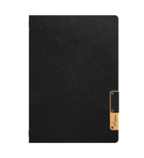 Portamenù Nature - 1 inserto doppio - A5 - 24,9 x 17,5 cm - nero - Securit