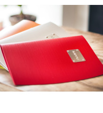 Portamenù Rio - 1 inserto doppio - A5 - 18 x 23,5 cm - nero - Securit