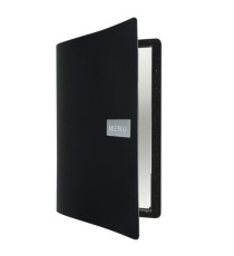 Portamenù Royal - 1 inserto doppio incluso - A4 - 24 x 33 cm - nero - Securit