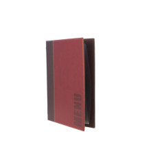 Portamenù Trendy - 1 inserto doppio incluso - A4 - 24 x 34 cm - bordeaux - Securit