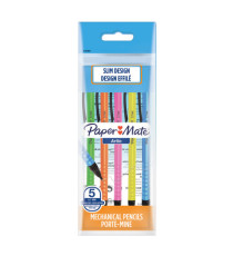 Portamine usa e getta Artio - 0.7 mm - HB - colori assortiti - Papermate - conf.5 pezzi