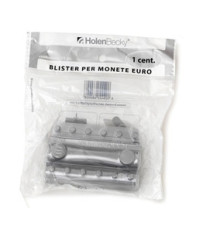 Portamonete - PVC - 1 cent - trasparente - HolenBecky - blister 20 pezzi