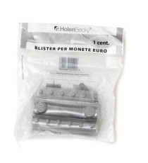 Portamonete - PVC - 1 cent - trasparente - HolenBecky - blister 20 pezzi