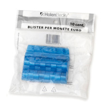 Portamonete - PVC - 10 cent - blu - HolenBecky - blister 20 pezzi Portamonete - PVC - 10 cent - blu - HolenBecky - blister 20 pezzi