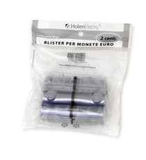 Portamonete - PVC - 2 cent - grigio - HolenBecky - blister 20 pezzi
