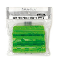 Portamonete - PVC - 50 cent - verde - HolenBecky - blister 20 pezzi Portamonete - PVC - 50 cent - verde - HolenBecky - blister 20 pezzi