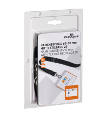 Portanome con cordoncino - 6 x 9 cm - Durable - conf. 5 pezzi