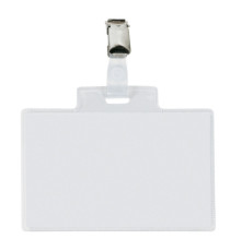 Portanome Pass 4E - 11 x 7 cm - metallo - con clip - Sei Rota - conf. 10 pezzi