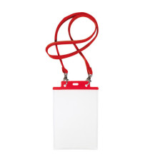 Portanome Pass 7 St M - cordoncino rosso - 15 x 21 cm (A5) - rosso - Sei Rota - conf. 10 pezzi Portanome Pass 7 St M - cordoncino rosso - 15 x 21 cm (A5) - rosso - Sei Rota - conf. 10 pezzi