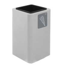 Portaombrelli Cubo - 38 x 38 x 65 cm - acciaio - bianco - Stilcasa