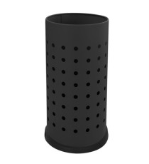 Portaombrelli forato - diametro 24 cm - H 48 cm - 21 L - acciaio - nero - Stilcasa Portaombrelli forato - diametro 24 cm - H 48 cm - 21 L - acciaio - nero - Stilcasa