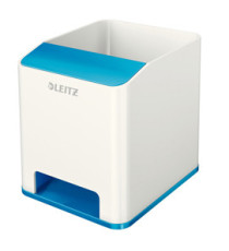 Portapenne con amplificatore WOW - 9x10x10 cm - blu - Leitz Portapenne con amplificatore WOW - 9x10x10 cm - blu - Leitz