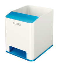 Portapenne con amplificatore WOW - 9x10x10 cm - blu - Leitz Portapenne con amplificatore WOW - 9x10x10 cm - blu - Leitz