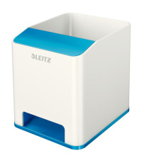 Portapenne con amplificatore WOW - 9x10x10 cm - blu - Leitz Portapenne con amplificatore WOW - 9x10x10 cm - blu - Leitz