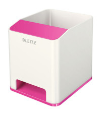 Portapenne con amplificatore WOW - 9x10x10 cm - fucsia - Leitz Portapenne con amplificatore WOW - 9x10x10 cm - fucsia - Leitz