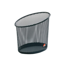 Portapenne Mesh - rete metallica - 10,5x7,3x10,3 cm - nero - Alba Portapenne Mesh - rete metallica - 10,5x7,3x10,3 cm - nero - Alba