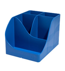 Portapenne Pen Wave Bee Blue - 15,5 x 11,9 x 10,9 cm - blu navy - Exacompta Portapenne Pen Wave Bee Blue - 15,5 x 11,9 x 10,9 cm - blu navy - Exacompta