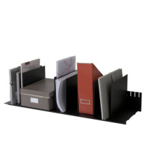 Portariviste - 10 separatori mobili - 80,2 x 27,5 x 21 cm - nero - Paperflow Portariviste - 10 separatori mobili - 80,2 x 27,5 x 21 cm - nero - Paperflow