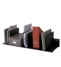 Portariviste - 10 separatori mobili - 80,2 x 27,5 x 21 cm - nero - Paperflow Portariviste - 10 separatori mobili - 80,2 x 27,5 x 21 cm - nero - Paperflow