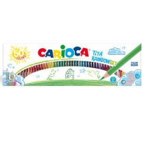 Matite colorate Tita Rainbow - colori assortiti - Carioca - scatola 50 pezzi