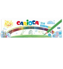 Matite colorate Tita Rainbow - colori assortiti - Carioca - scatola 50 pezzi