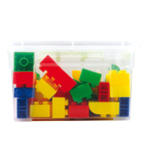 Mattoncini Midi da costruzione - in ABS - colori assortiti - CWR - bauletto da 70 pezzi Mattoncini Midi da costruzione - in ABS - colori assortiti - CWR - bauletto da 70 pezzi