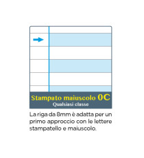 Maxiquaderno Didattico One Color - A4 - 1 rigo - 100 gr - 18 + 1 fogli - Blasetti Maxiquaderno Didattico One Color - A4 - 1 rigo - 100 gr - 18 + 1 fogli - Blasetti