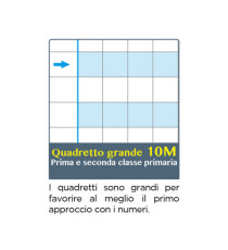 Maxiquaderno Didattico One Color - A4 - 10 mm - 100 gr - 18 + 1 fogli - Blasetti Maxiquaderno Didattico One Color - A4 - 10 mm - 100 gr - 18 + 1 fogli - Blasetti