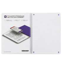 Maxiquaderno spiralato Neon On - A4 - 1 rigo - 120 fogli - 90 gr - colori assortiti - Oxford Maxiquaderno spiralato Neon On - A4 - 1 rigo - 120 fogli - 90 gr - colori assortiti - Oxford