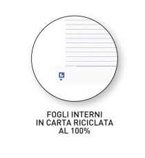 Maxiquaderno spiralato Rec'up - A4 - 1 rigo - 180 fogli - 90 gr - colori assortiti - Oxford Maxiquaderno spiralato Rec'up - A4 - 1 rigo - 180 fogli - 90 gr - colori assortiti - Oxford