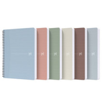 Maxiquaderno spiralato Rec'up - A4 - 5 mm - 180 fogli - 90 gr - colori assortiti - Oxford Maxiquaderno spiralato Rec'up - A4 - 5 mm - 180 fogli - 90 gr - colori assortiti - Oxford