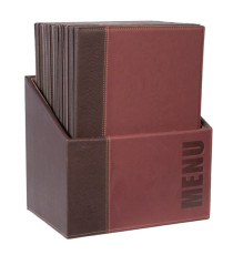 Menu Box Trendy - 20 portamenù - bordeaux - Securit