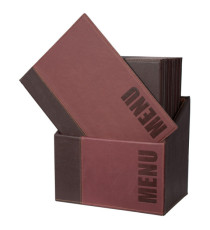 Menu Box Trendy - 20 portamenù - bordeaux - Securit