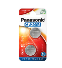 Micropila CR2016 - 3V - a pastiglia - litio - Panasonic - blister 2 pezzi Micropila CR2016 - 3V - a pastiglia - litio - Panasonic - blister 2 pezzi