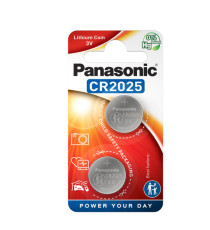 Micropila CR2025 - 3V - a pastiglia - litio - Panasonic - blister 2 pezzi Micropila CR2025 - 3V - a pastiglia - litio - Panasonic - blister 2 pezzi