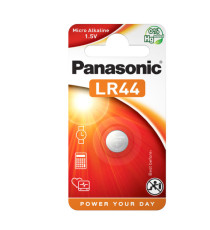 Micropila LR44 - 1,5V - a pastiglia - alcalina - Panasonic - blister 1 pezzo Micropila LR44 - 1,5V - a pastiglia - alcalina - Panasonic - blister 1 pezzo
