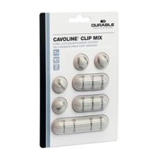 Mix Clip Cavoline fermacavi - adesivi - grigio - Durable - conf. 7 pezzi
