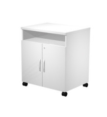 Mobile Agorà - di servizio - su ruote - 68 x 52 x 77 cm - bianco