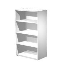 Mobile contenitore Agorà - medio a giorno - 80 x 45 x 136 cm - bianco