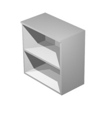 Mobile Easy - basso a giorno - 80 x 35 x 72 cm - grigio