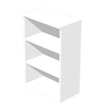 Mobile Easy - medio a giorno - 80 x 35 x 120 cm - bianco