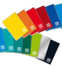 Quaderno One Color - A5 - punto metallico - riga di 3a - 20+1 fogli - 80 gr - Blasetti Quaderno One Color - A5 - punto metallico - riga di 3a - 20+1 fogli - 80 gr - Blasetti