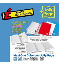 Quaderno One Color - A5 - punto metallico - rigo di 1a - 20+1 fogli - 80gr - Blasetti Quaderno One Color - A5 - punto metallico - rigo di 1a - 20+1 fogli - 80gr - Blasetti