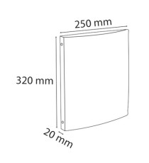 Raccoglitore foderato - PPL - 4 anelli tondi 15 mm - dorso 2cm - 22 x 30 cm - colori assortiti - Exacompta Raccoglitore foderato - PPL - 4 anelli tondi 15 mm - dorso 2cm - 22 x 30 cm - colori assortiti - Exacompta