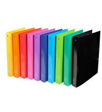 Raccoglitore Iderama A4 - 4 anelli diametro 30mm - 10 colori assortiti - Exacompta Raccoglitore Iderama A4 - 4 anelli diametro 30mm - 10 colori assortiti - Exacompta