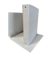 Raccoglitore King - 22 x 30 cm - 4 anelli tondi 30 mm - dorso 4 cm - rivestimento in PP - bianco - Starline