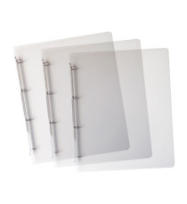 Raccoglitore Lumina - 22 x 30 cm - 4 anelli tondi 15 mm - PP - trasparente - Favorit