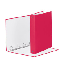 Raccoglitore Meeting - 4 anelli tondi 30 mm - dorso 4 cm - 22 x 30 cm - PPL - fucsia - Esselte
